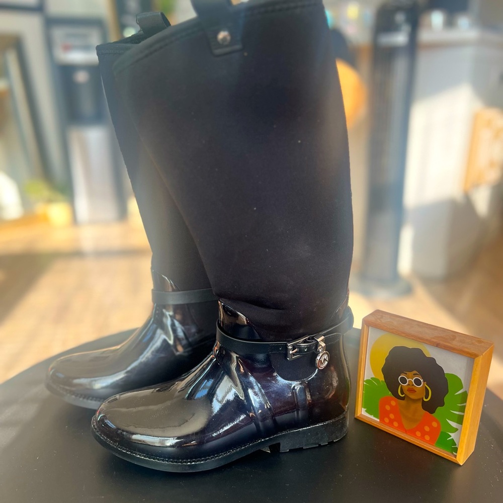 Brand New Michael KORS Black Rainboots